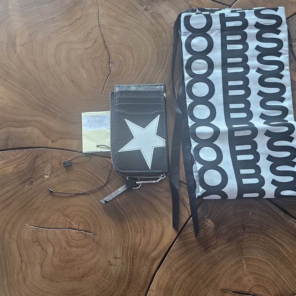 Marc Jacobs Black and White Star Wallet